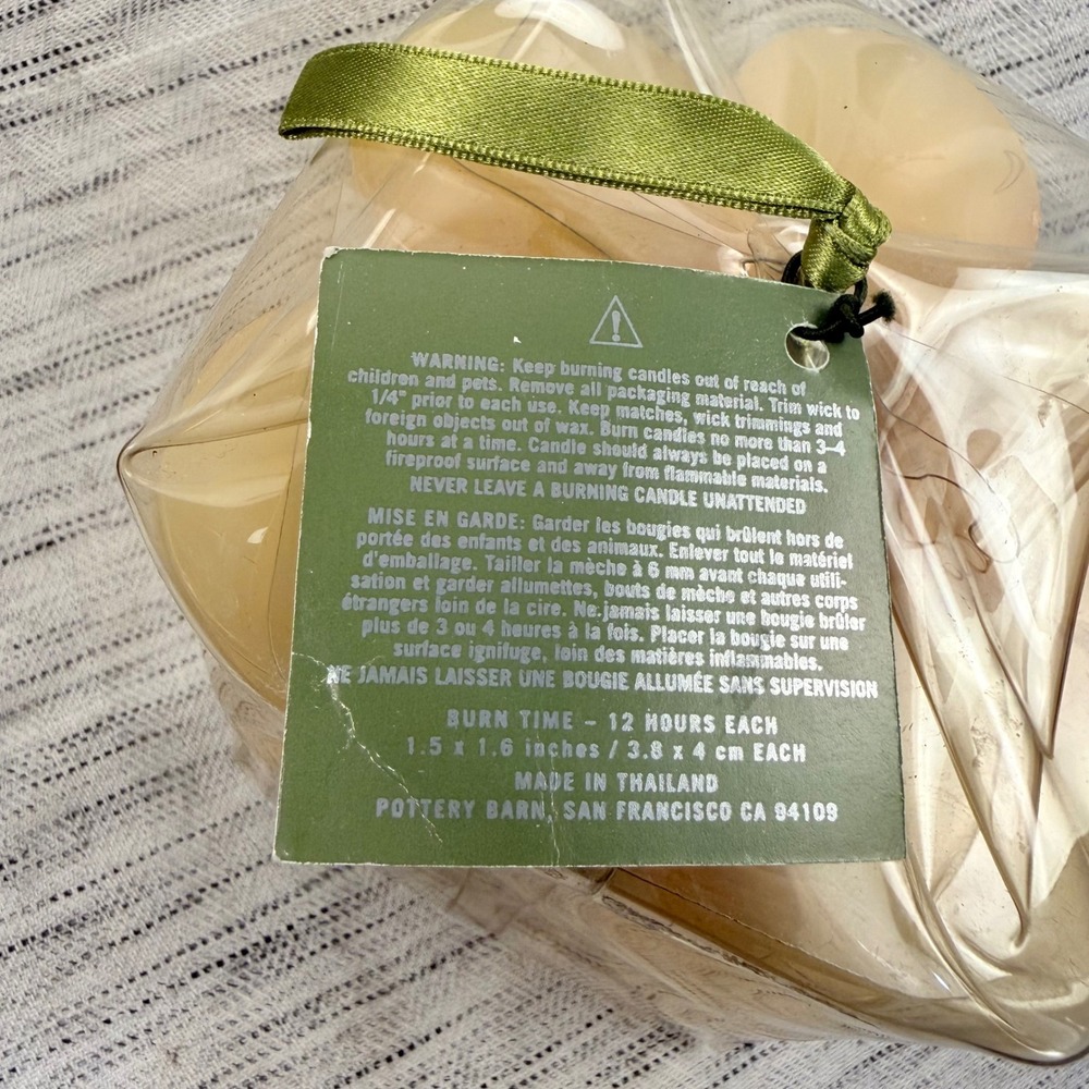 Pottery Barn‎ Nordic Woods Scented Votive Candles Set of 12 1.5" Tall Cozy Hygge - Picture 4 of 4